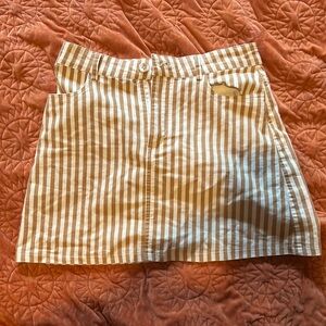 striped skirt